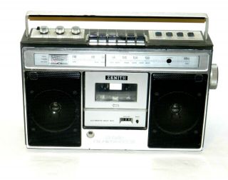 Vintage ZENITH R - 97 BOOM BOX AM/FM cassette Very rare 3