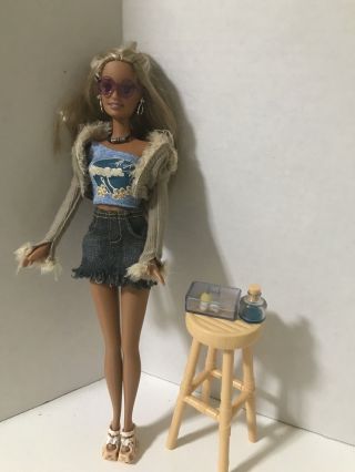 Barbie So Cali Girl Earrings Doll - Triple Pierced Ears Rare Unique