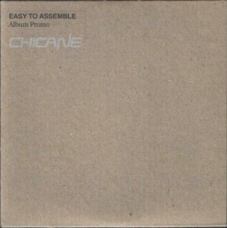 Chicane - Easy To Assemble - Wea - 2003 - Uk - Promo (unreleased) - Rare