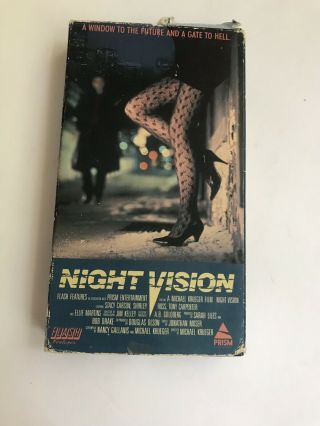 1988 Night Vision Vhs Horror Prism Entertainment Rare
