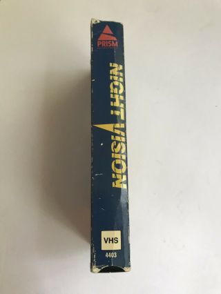 1988 Night Vision VHS Horror Prism Entertainment Rare 2