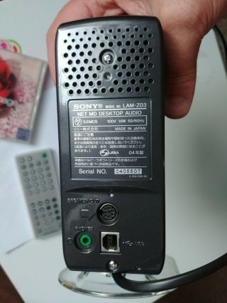 Sony LAM - Z03 NET - MD Desktop Audio MiniDisc & CD Player/Recorder Rare Japan 4