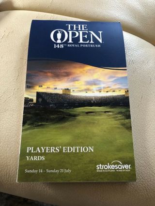 The British Open Royal Portrush Rare Players Edition Yardage Book Memorabilia