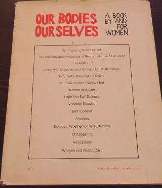 Our Bodies Ourselves HARDCOVER HC/DJ 1973 Feminism Women ' s History Rare 2