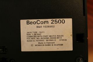 Bang & Olufsen BeoCom 2500 Red Rare Color 5