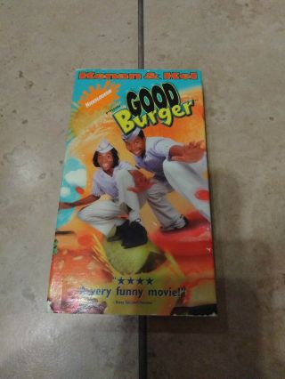 Good Burger 1997 Vhs Tape Comedy Kel Mitchell & Kenan Thompson Nickelodeon Rare