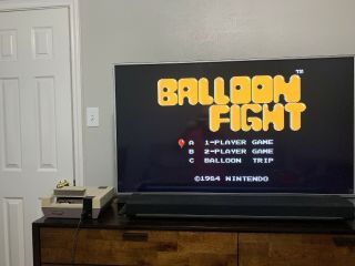 Balloon Fight (1989) Nintendo NES Cleaned 5 Screw Rare Black Label Retro 4