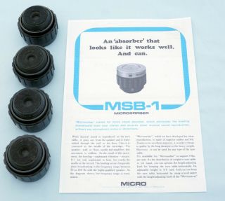 Micro - Seiki Msb - 1 Microsorbers - Rare Turntable Isolation System: Modified