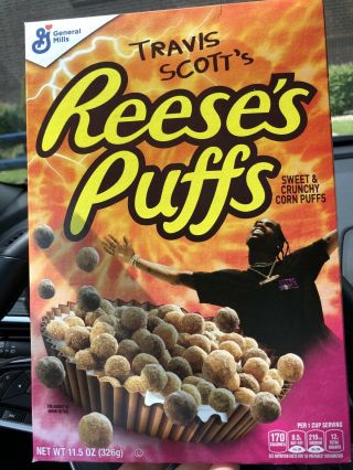 Rare Limited Edition General Mills Travis Scott Reese’s Puffs Cereal