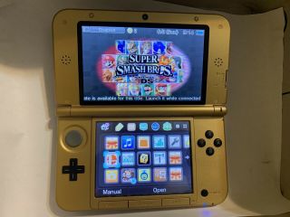 Nitendo 3ds Xl (rare - Gold Legend Of Zelda Triforce Console With)