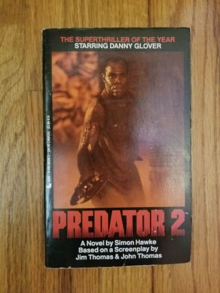 Predator 2 Simon Hawke (1990,  1st Ed) Extremely Rare Pb Oop Vogue