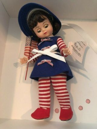 Rare Madame Alexander Doll Waving The Flag 34395 Limited Retired 8 "