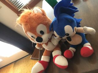 Vintage And Rare Sonic The Hedgehog Tails Plush 14 " Caltoy Sonic 1993 Dakin Wow