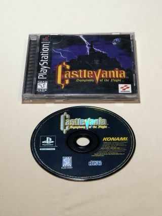 Castlevania Symphony Of The Night Rare Black Label Playstation 1 Ps1 Complete