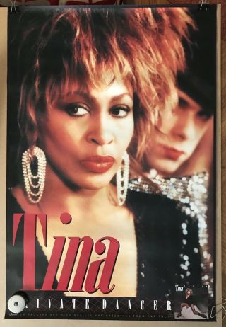 Tina Turner " Private Dancer " 1984 Rare Print Promo Poster Ad 24x36