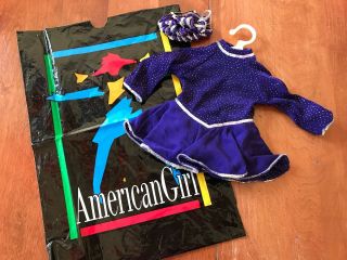 American Girl 1997 Ice Skating Outfit W/htf Barrette - Retired Rare Complete Fs