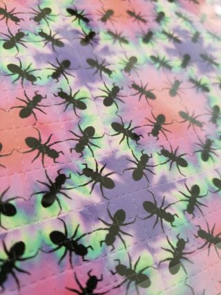 Rare Vintage 1990s Red Ants Blotter Art Psychedelic Art