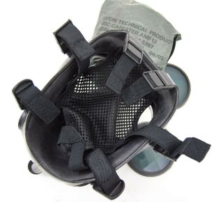 UKSF British Army Avon FM12 Gas Mask,  Filter,  Anti Flash Lenses RARE SAS SBS 2