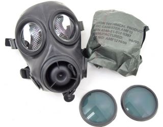 UKSF British Army Avon FM12 Gas Mask,  Filter,  Anti Flash Lenses RARE SAS SBS 3