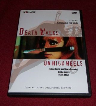 Luciano Ercolis Death Box Set Rare 2 Dvd,  Cd Walk On High Heels/at Midnight