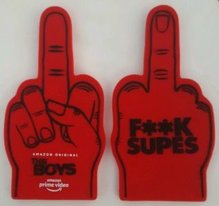 2019 Sdcc Amazon Prime Video The Boys Foam Finger - F K Supes Very Rare