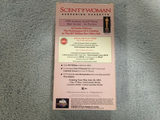Scent of a Woman (1992) - VHS - Drama - Al Pacino - Chris O ' Donnell - Demo / Screener - RARE 2