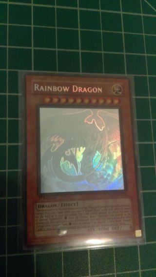 Yugioh Rainbow Dragon Taev - En006 Ghost Rare 1st Edition M/nm