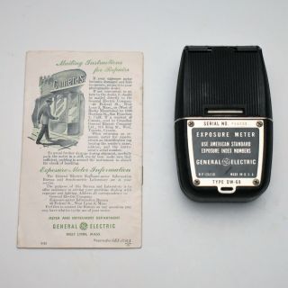 Rare Vintage General Electric Exposure Meter Type DW - 68 2