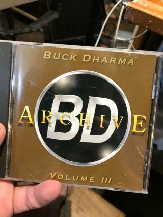 Buck Dharma - Archive Volume Iii - Cd - Rare