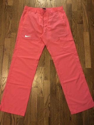 Rare Men’s Nike Golf Pants - Pink - 33x32 Standard Fit