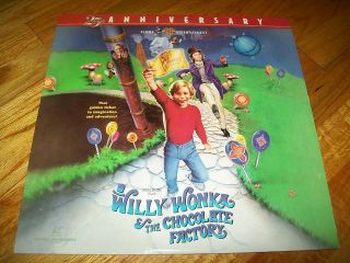 Willy Wonka And The Chocolate Factory Laserdisc Ld Widescreen Format Very Rare