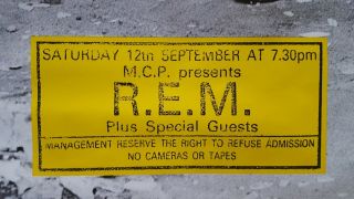 RaRe.  vintage HUGE R.  E.  M.  poster 39x60 