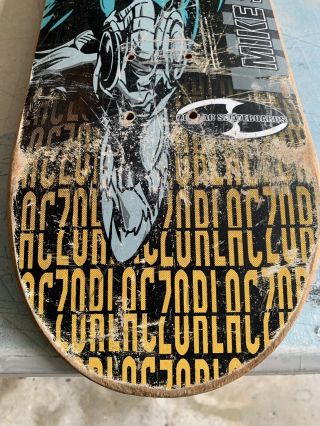 Vintage Skateboard Mike Sinclair Zorlac Rare Deck 2