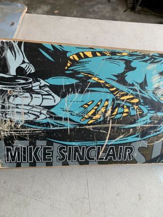 Vintage Skateboard Mike Sinclair Zorlac Rare Deck 5