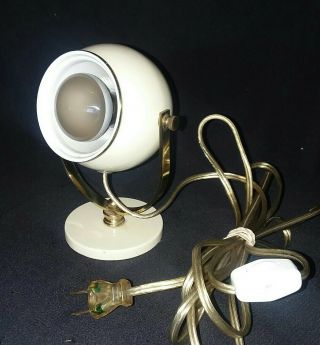 Mid Century Modern Leviton Space Age Atomic Eyeball Desk Lamp Rare