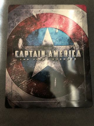 Captain America: The First Avenger (3d,  Blu - Ray) Rare Steelbook