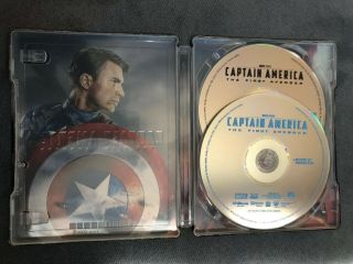 Captain America: The First Avenger (3D,  Blu - ray) Rare Steelbook 2