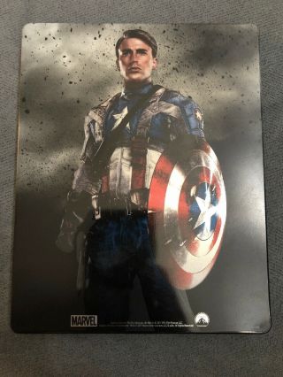 Captain America: The First Avenger (3D,  Blu - ray) Rare Steelbook 3