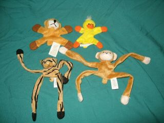 Soft Plush Geddes Toy Animal Fridge Magnet Duck Lion Monkey & Tiger Rare Dl32