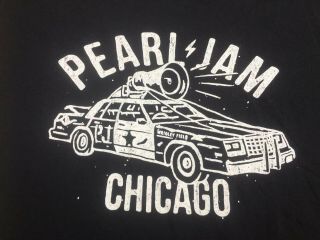 Rare Pearl Jam Blues Brothers Theme Wrigley Field Chicago 2016 T Shirt Sz Large