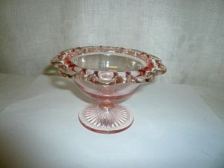 Anchor Hocking Old Colony Or Open Lace Edge Pink Sherbet Depression Glass Rare