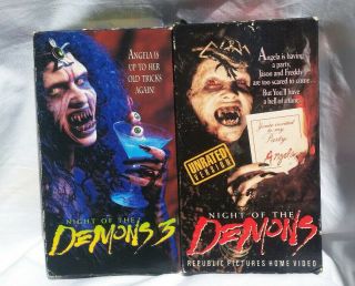 Night Of The Demons Unrated Rare And Night Of The Demons 3 Vhs Set Of 2