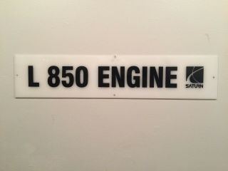 Rare Saturn Sign " L 850 Engine " 24 " Gm Ecotec Factory Assembly Line Sign?