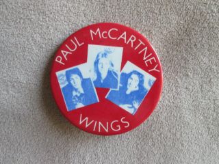 Paul Mccartney & Wings Pin Band On The Run 1973 The Beatles Rare Collectible
