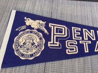 1960 ' s Penn State Nittany Lions University St PSU Pennant Football Rare 2