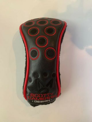 Scotty Cameron Rare Red Piping 7 Point Ballistic Woodland Hybrid Head Cover