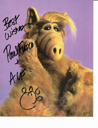 Paul Fusco " Added Alf " From Show On Signed 8x10 Rare Photo Autograph With/coa/@@