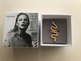 Taylor Swift Official Gold Snake Reputation Ring Rare Item