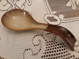 Sango Nova Brown 4933 Stoneware Large Spoon Rest Rare & Hard To Find