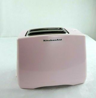 Pink Kitchenaid Toaster 2 Slots Rare Retro Design Kitchen Bagel Size Slots